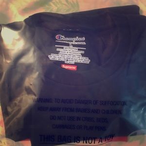 Supreme champion c stacked long sleeve navy size L